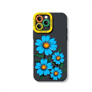 Floral Blossom Shockproof Silicone Case for Apple iPhone Series
