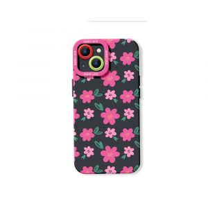 Chic Floral Bliss Silicone Case for Apple iPhone Series