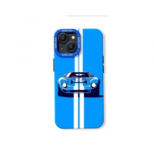 Racing Stripe Car Silicone Case for Apple iPhone Series