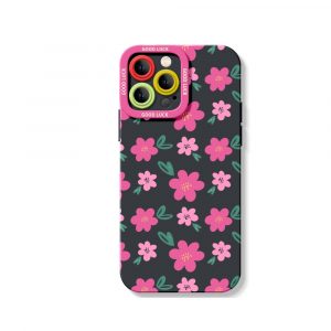 Chic Floral Bliss Silicone Case for Apple iPhone Series