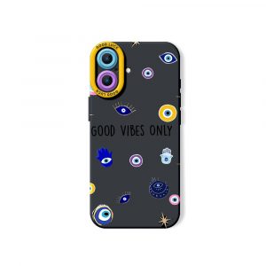 Good Vibes Only Protection Stylish Silicone Case for Apple iPhone Series