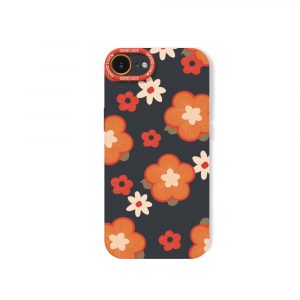 Retro Petal Pop Silicone Case for Apple iPhone Series