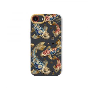 Floral Golden Art Silicone Case for Apple iPhone Series