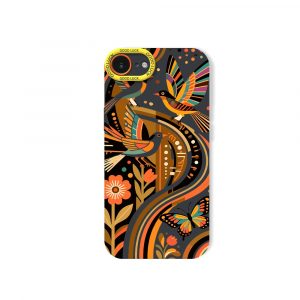 Retro Nature Art Silicone Case for Apple iPhone Series