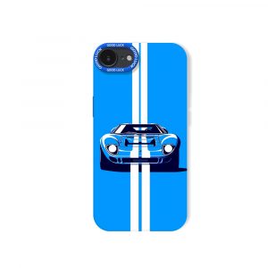 Racing Stripe Car Silicone Case for Apple iPhone Series