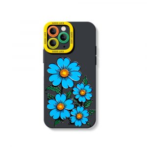 Floral Blossom Shockproof Silicone Case for Apple iPhone Series