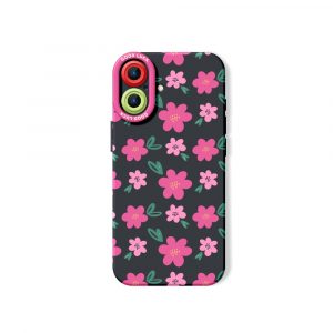 Chic Floral Bliss Silicone Case for Apple iPhone Series