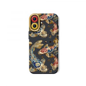 Floral Golden Art Silicone Case for Apple iPhone Series