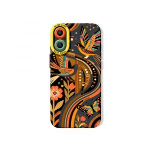 Retro Nature Art Silicone Case for Apple iPhone Series