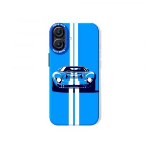 Racing Stripe Car Silicone Case for Apple iPhone Series