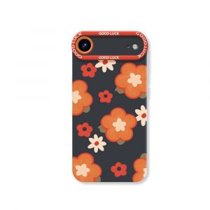 Retro Petal Pop Silicone Case for Apple iPhone Series