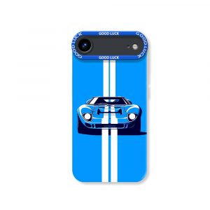 Racing Stripe Car Silicone Case for Apple iPhone Series