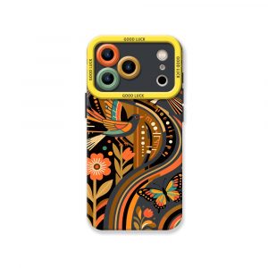 Retro Nature Art Silicone Case for Apple iPhone Series