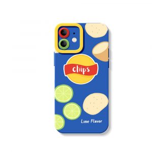 Crunchy Lime Chips Design Silicone Case for Apple iPhone Series