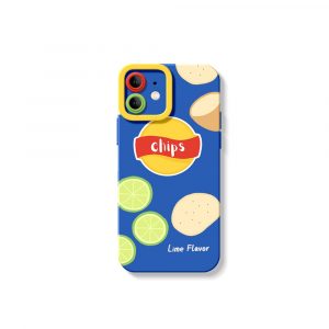 Crunchy Lime Chips Design Silicone Case for Apple iPhone Series