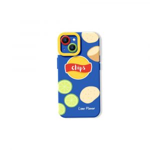 Crunchy Lime Chips Design Silicone Case for Apple iPhone Series