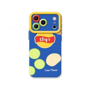 Crunchy Lime Chips Design Silicone Case for Apple iPhone Series