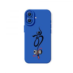 Sacred Symbol and Damru Art Silicone Case for Apple iPhone Series