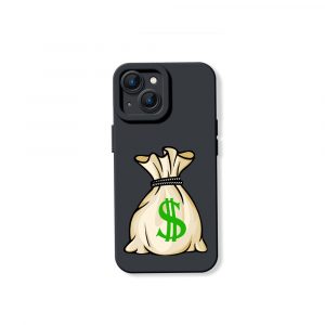 Money Bag Charm Silicone Case for Apple iPhone Series
