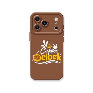 Coffee Clock Delight Silicone Case for Apple iPhone Series