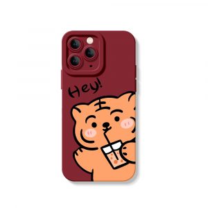 Cute Tiger Silicone Case for Apple iPhone Series