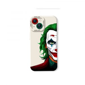Colorful Clown Mask Art Silicone Case for Apple iPhone Series