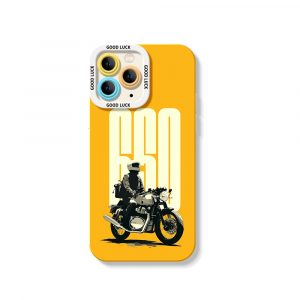 Vintage Motorcycle Adventure Silicone Case for Apple iPhone Series