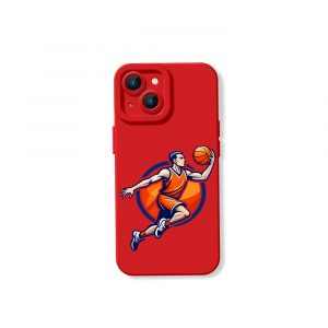 Dynamic Dunk Basketball Art Silicone Case for Apple iPhone Series