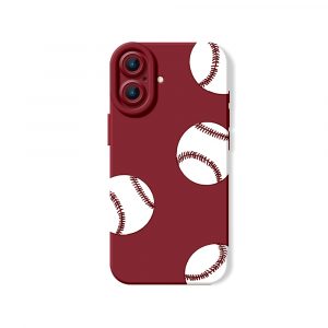 Home Run Hit Baseballs Silicone Case for Apple iPhone Series
