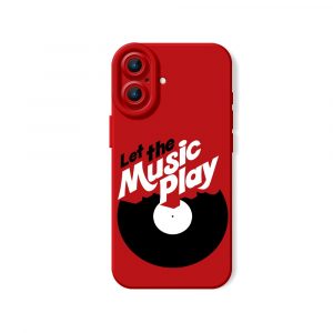Let the Music Play Vinyl Groove Silicone Case for Apple iPhone Series