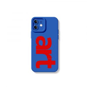 Bold Art Typography Silicone Case for Apple iPhone Series
