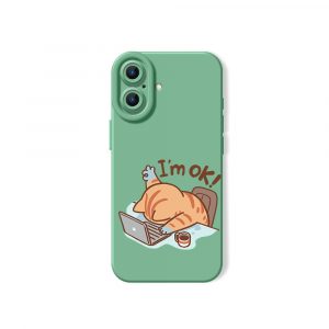 Sleepy Cat Workday Blues Silicone Case for Apple iPhone Series