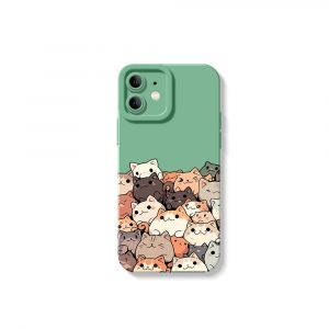 Playful Kittens Collage Silicone Case for Apple iPhone Series