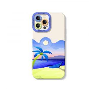 Sunset Serenity Beach Vibes Silicone Case for Apple iPhone Series