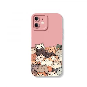 Playful Kittens Collage Silicone Case for Apple iPhone Series