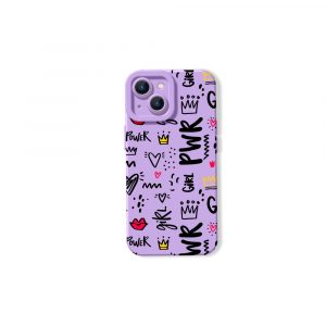 Girl Power Doodle Delight Silicone Case for Apple iPhone Series