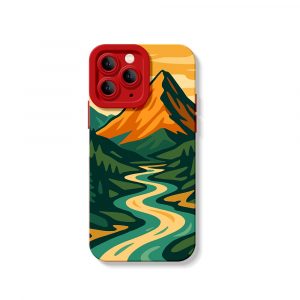 Golden Mountain Vista Silicone Case for Apple iPhone Series