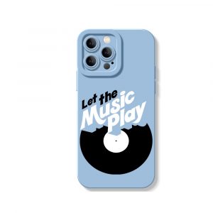 Let the Music Play Vinyl Groove Silicone Case for Apple iPhone Series