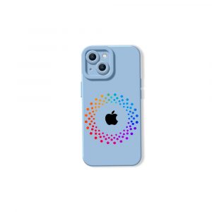 Vibrant Spectrum Circle Silicone Case for Apple iPhone Series