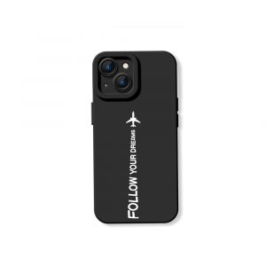 Dream Chaser Jet Black Silicone Case for Apple iPhone Series