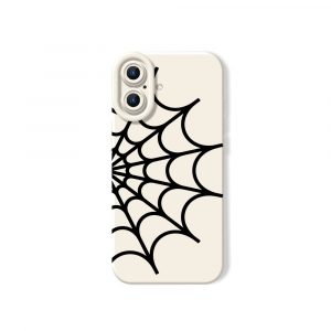 Webbed Elegance Silicone Case for Apple iPhone Series