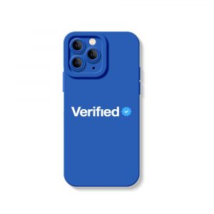 Verified Badge Style Silicone Case for Apple iPhone Series