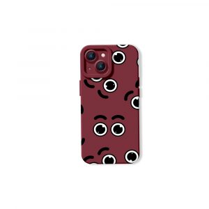 Playful Eye Pattern Silicone Case for Apple iPhone Series