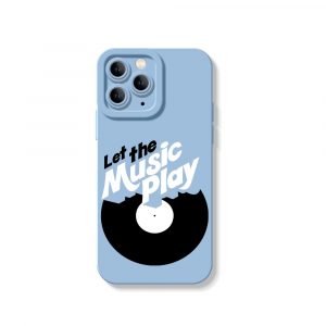 Let the Music Play Vinyl Groove Silicone Case for Apple iPhone Series