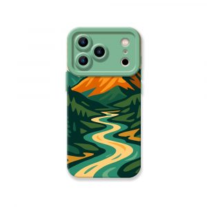 Golden Mountain Vista Silicone Case for Apple iPhone Series