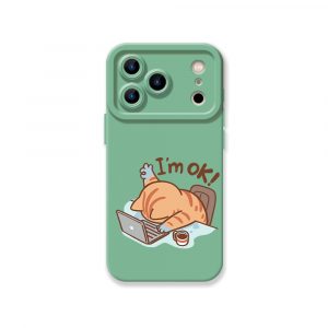 Sleepy Cat Workday Blues Silicone Case for Apple iPhone Series