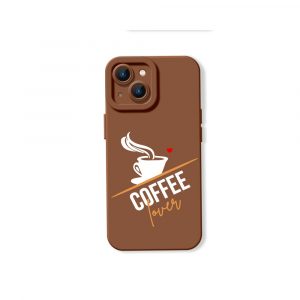 Coffee Lover Brew Brown Silicone Case for Apple iPhone Series