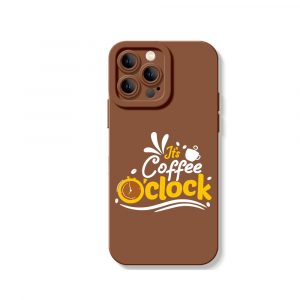 Coffee Clock Delight Silicone Case for Apple iPhone Series