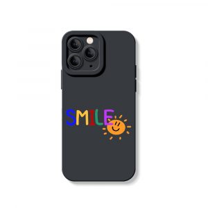 Colorful Smile Sun Graphic Silicone Case for Apple iPhone Series
