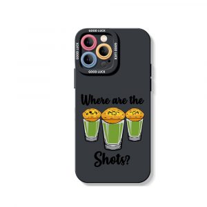 Party Vibes Shot Glass Red Silicone Case for Apple iPhone Series